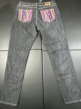 Junior's Coogi Jeans Size 13/14 Purple Sweater Pattern
